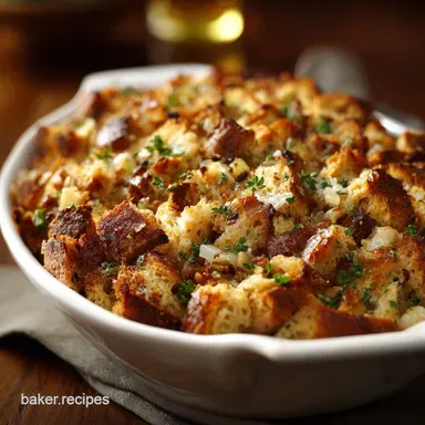 Thanksgiving Sourdough Stuffing: The Ultimate Nutty Crisp Recipe Recipe Card