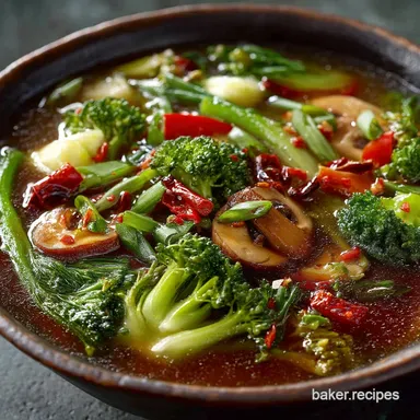 35Minute Chinese Mixed Vegetable Soup Easy Restorative Recipe Card