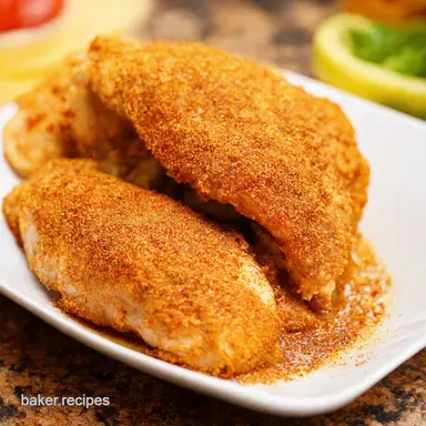 Speedy Fiesta Chicken Easy Chicken in Taco Seasoning Recipe Card