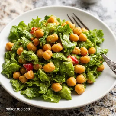 Speedy Mediterranean Chickpea Salad An Easy Salad Recipe Recipe Card