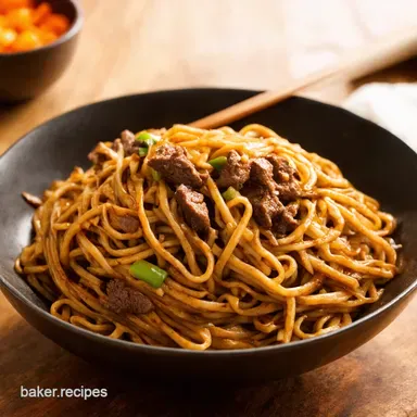 Speedy Beef Lo Mein Better Than Takeout in 35 Mins Recipe Card