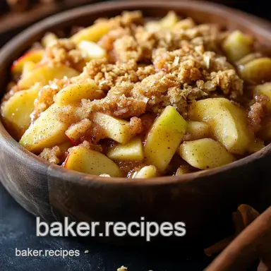 Easy Spiced Apple Crumble Recipe: My Family's Autumn Treat Recipe Card