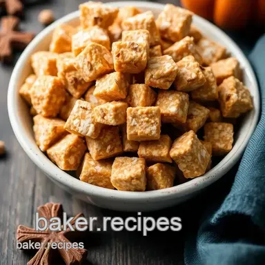 Mix Spiced Pumpkin Puppy Chow | 15 Min Treat Recipe Card
