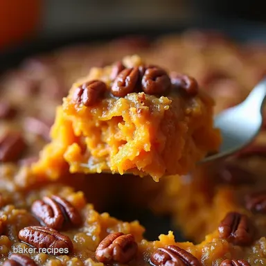 Brown Butter Pecan Spiced Sweet Potato Casserole Yum Recipe Card