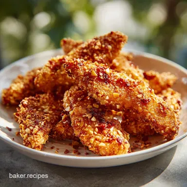 Almond Crusted Chicken for 4 Servings Recipe Card