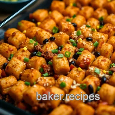 Ultimate Spicy Taco Tater Tot Bake: A Delicious Family Favorite! Recipe Card