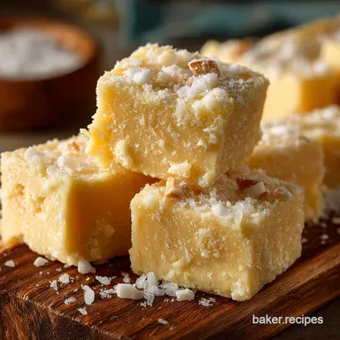 Easy Eggnog Fudge NoBake Holiday Dessert Magic Recipe Card