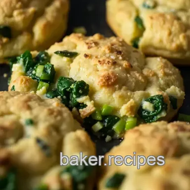 Savory Spinach & Blue Cheese Biscuits - A Joy the Baker Treat! Recipe Card