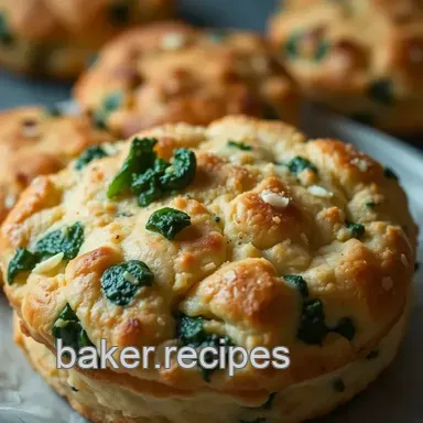 Savory Spinach & Blue Cheese Biscuits - A Joy the Baker Treat!