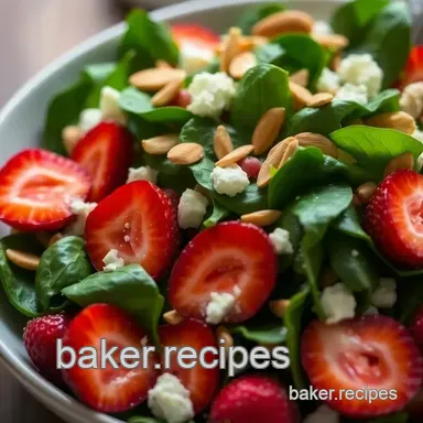 Easy Spinach and Strawberry Salad: A Fresh Delight for Spring Recipe Card