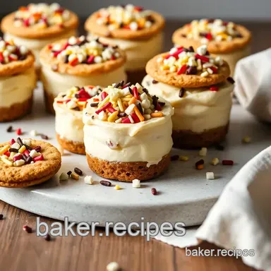 Delightful Easy Bake Sprinkle Cheesecake Cookie Cups Treat for Any Occasion Recipe Card