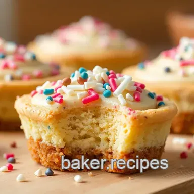 Delightful Easy Bake Sprinkle Cheesecake Cookie Cups Treat for Any Occasion