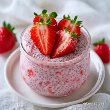 Strawberry Chia Seed Breakfast for 4 Recipe Card