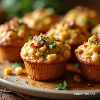 Stuffing Muffins Easy Thanksgiving Side Dish Recipe Card