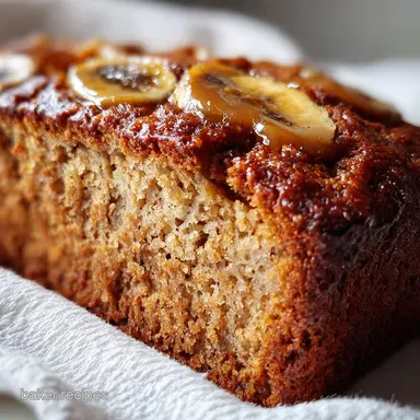 Sugar Free Banana Bread: No Sugar Added Recipe Card