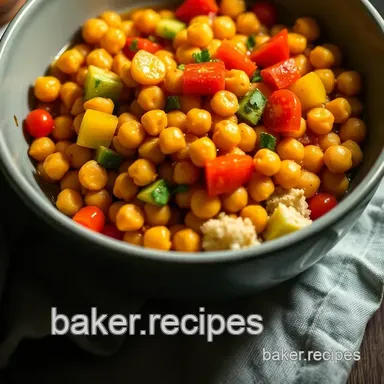 Easy Summer Crockpot Meals: Delightful Vegetable and Chickpea Curry Recipe Card