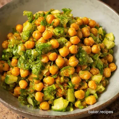 Sunshine Chickpea Salad A Taste of the Med Recipe Card
