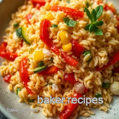 Sunshine Orzo: My Healthy Pasta Recipes Mediterranean Delight! Recipe Card