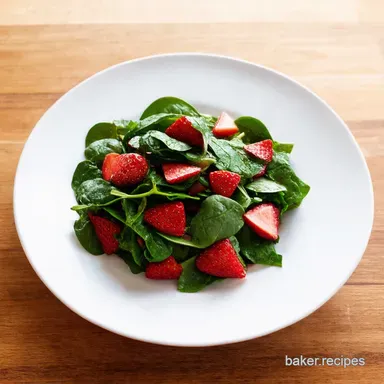 Sunshine Spinach Strawberry Salad Recipe Summer on a Plate Recipe Card