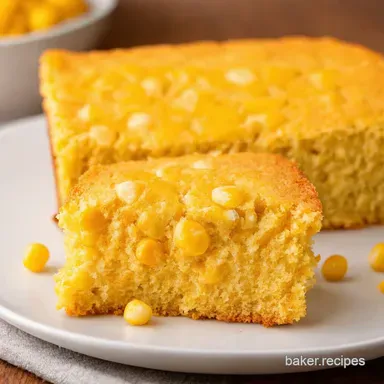 Sweet Savory Cornbread with Corn A Double Dose Recipe Card