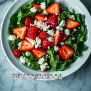 Sweet & Savory Strawberry Feta Salad: My Go-To Summer Delight Recipe Card