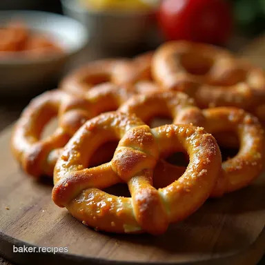 The Best Sweet Spicy Pretzels Recipe Fiery Glazed Snack Recipe Card