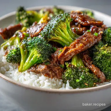 Beef and Broccoli Recipe in 25 Minutes Recipe Card
