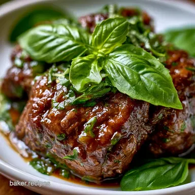 Thai Basil Beef Rolls in 30 Minutes Recipe Card
