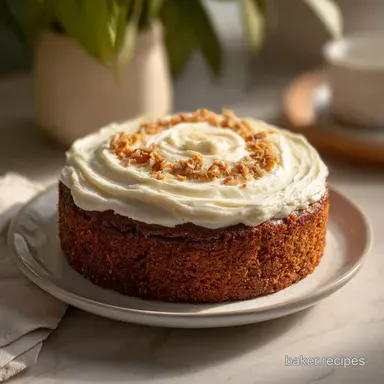The Best Carrot Cake Recipe: Moist Carrot Cake for 12 Servings Recipe Card