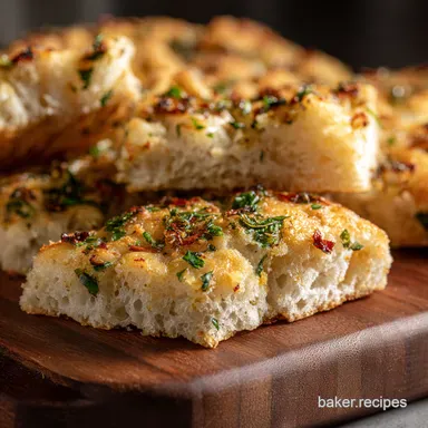 My Showstopper Focaccia Achieving the Perfect Garlic Aesthetic Recipe Card