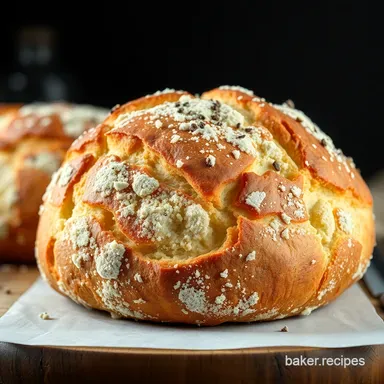 Easy Crusty Bread Recipe: No-Knead Artisan Wonder! Recipe Card