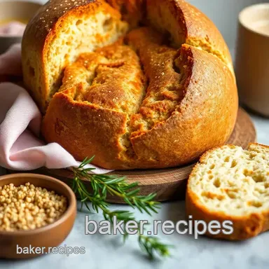 How to Make Easy No-Knead Bread &ndash; Delicious & Crusty Every Time! Recipe Card