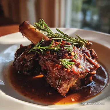 My Secret to Managed Fall Off The Bone Lamb Shanks Sunday Roast Recipe Card