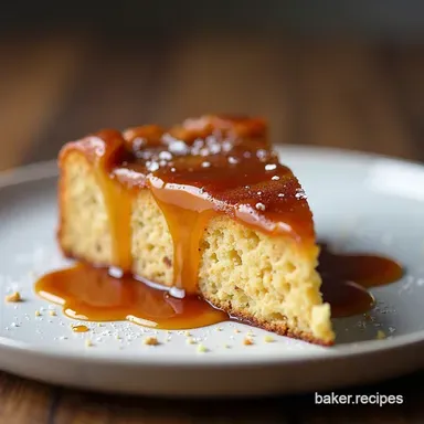 Best Sticky Toffee Apple Cake with Caramel Sauce Brown Sugar Sea Salt Drizzle