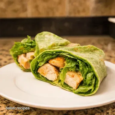 The BEST Chicken Caesar Wrap Recipe Quick Easy Lunch Recipe Card
