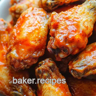Crispy Baked Buffalo chicken wings recipe: Better Than Fried! Recipe Card