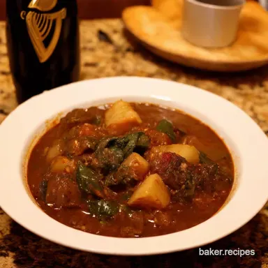 The Best Guinness Stew Recipe A Taste of Dublin at Home Recipe Card