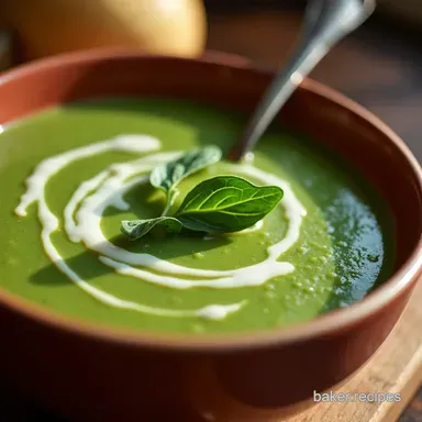 Velvety Cream of Spinach Soup in 45 Minutes Easy Recipe Recipe Card