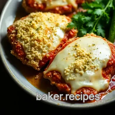 Weeknight Baked Chicken Parm: Easy & Crispy! Recipe Card