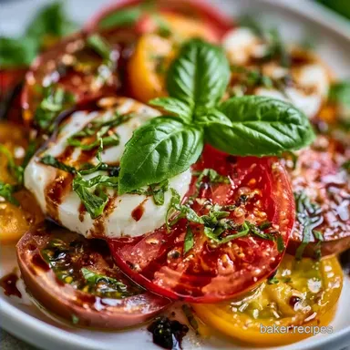 Tomato Mozzarella Basil Salad in 10 Min