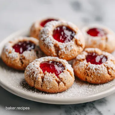 Linzer Cookies with Almond Flour Recipe Card