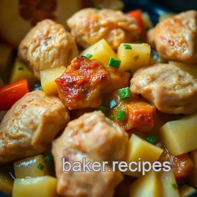 Easy Tropical Hawaiian Chicken Crock Pot: Healthiest Chicken Recipe! Recipe Card