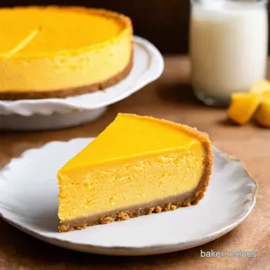Sunshine in Every Slice Mango Cheesecake Recipe Recipe Card