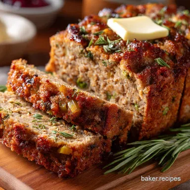 Turkey Stove Top Stuffing Meatloaf: Easy, Moist, 15-Minute Prep. Recipe Card
