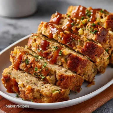 Turkey Stove Top Stuffing Meatloaf: Easy, Moist, 15-Minute Prep.