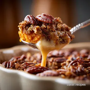 Sweet Potato Casserole Recipe: The Creamiest Pecan Streusel Bake Recipe Card