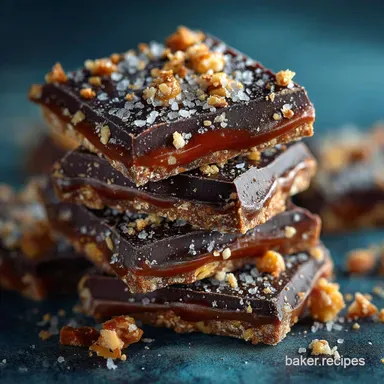 Homemade Toffee Crunch The Ultimate Salted Dark Chocolate Recipe Recipe Card