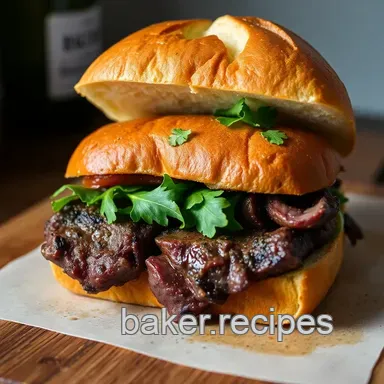 The Ultimate Steak Sandwich: A Juicy British Classic with a Twist Recipe Card