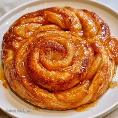 Caramelized Upside Down Apple Tart Recipe Card