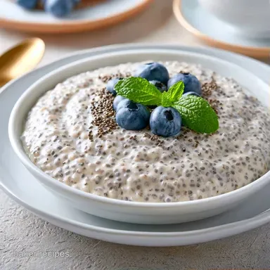 Vanilla Chia Pudding with Almond Milk Recipe Card